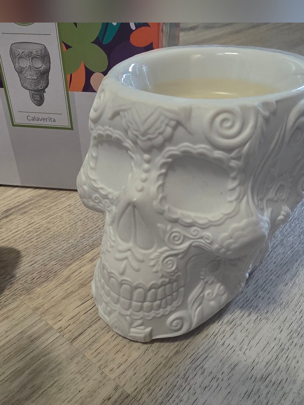 Scentsy Calaverita Ornate Scull Holloween Day Of The Dead